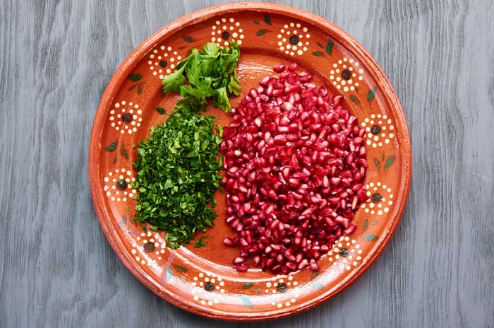 Garnish for Chiles en Nogada