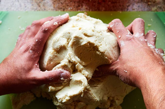 Kneading Masa for Gorditas by Hand