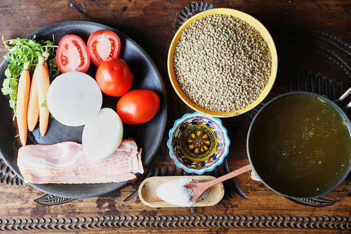 Ingredients to Make Mexican Lentil Soup