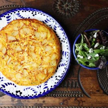 Authentic Spanish Omelette and Green Salad