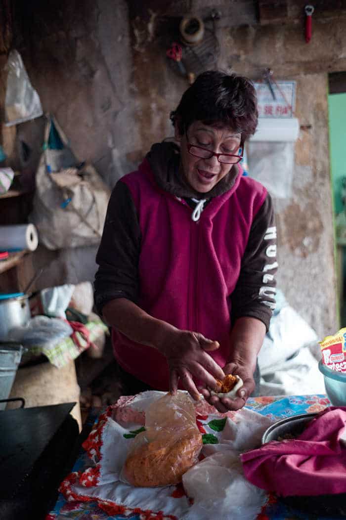 Tia Vicky making "gorditas encarceladas"