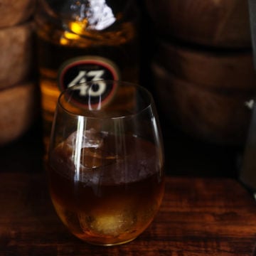 Carajillo cocktail in glass