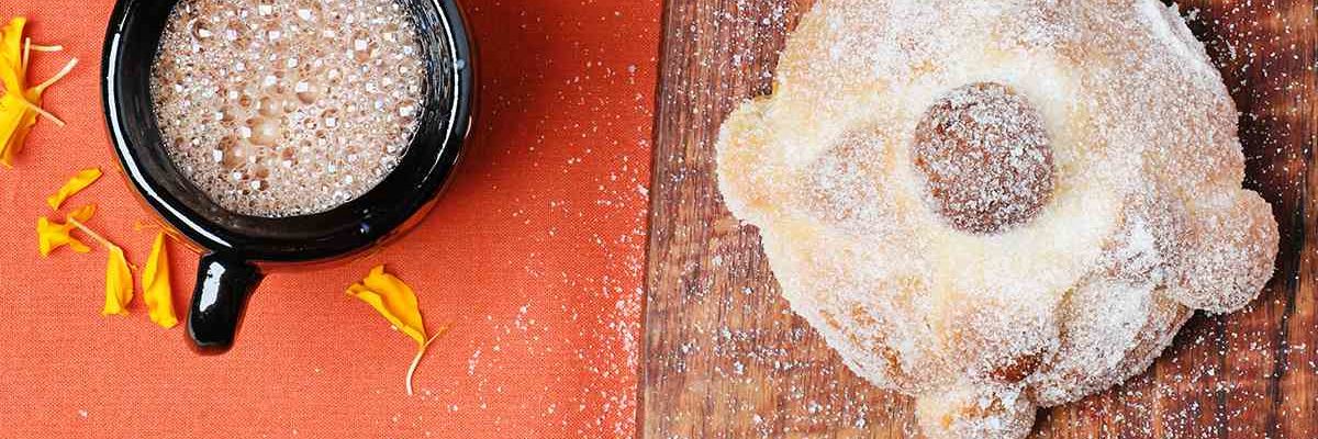 Loaf of Pan de Muerto - Day of the Dead Bread